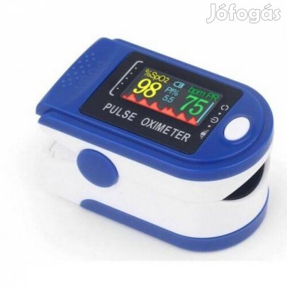 Véroxigénszint Mérő Pulzoximéter + PI + PR + Szívritmus grafikon (_)