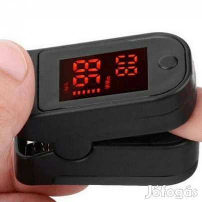 Véroxigénszint / Oxigénszaturáció Mérő Oximeter +Szívritmus intenzitás