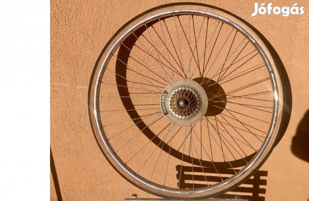 Versenybicikli hátsókerék 6 x Shimano fogaskerékkel, Barum külsővel