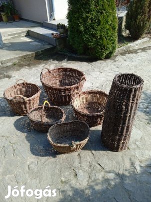 Vessző kosarak és derítő kas