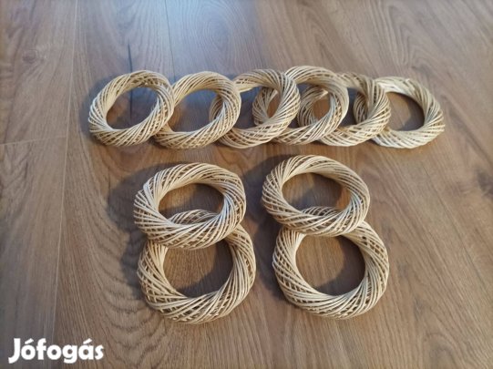 Vessző koszorú alap - natúr - 15 cm