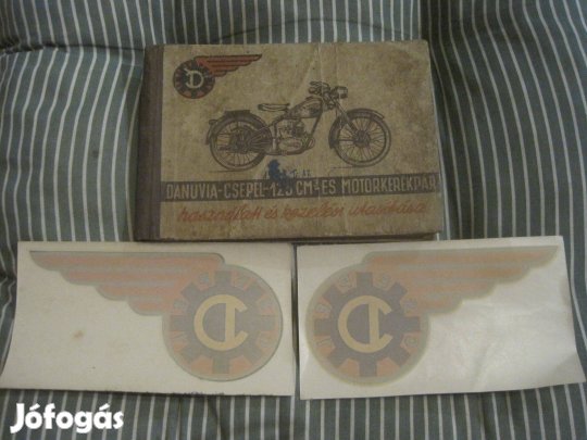 Veterán D Csepel kezelési utasítás és egy pár eredeti vizes matrica