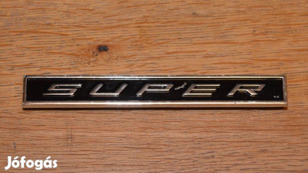 Veterán Opel Kadett Rekord új - Super - felirat eredeti gyári embléma