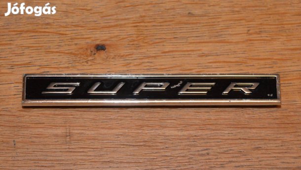 Veterán Opel Kadett Rekord új - Super - felirat eredeti gyári embléma