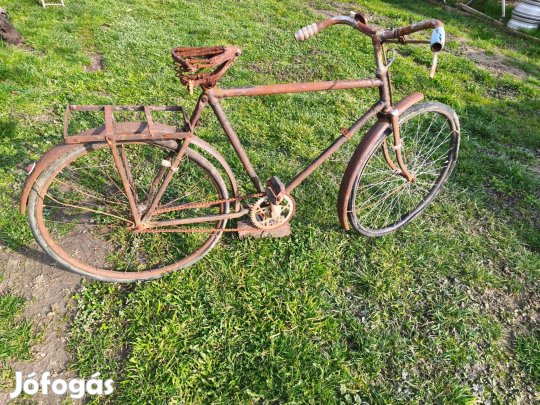 Veterán , oldtimer bicikli , fa fogantyús kerékpár