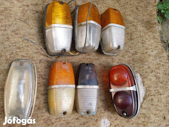 Veterán autó lámpa helyzetjelző irányjelző belső világítás 6 db együtt