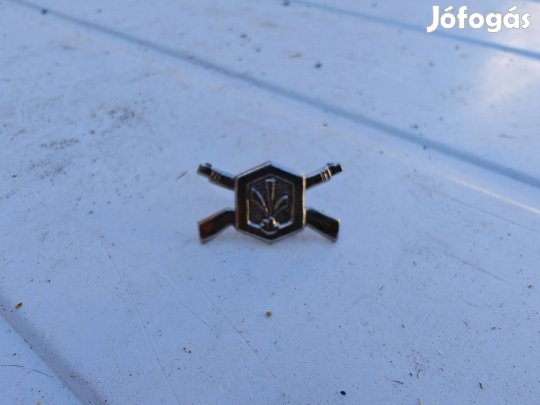 Veterán katonai tiszthelyettesi vegyvédelmi jelvény, antik