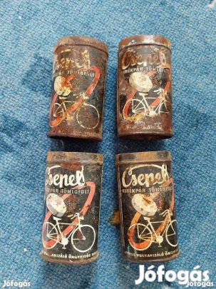 Veterán kerékpár WM Csepel tömlőfolt doboz ok 4 db együtt