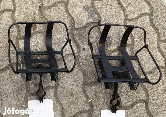 Veterán régi kerékpár bicikli gyerekülés fém nyereg