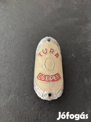 Veterán régi kerékpár váznyaktábla nyaktábla Csepel Tura