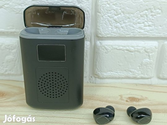 Vezeték nélküli BT hangszóró, fülhallgató TWS M6 Power bank tárolóban