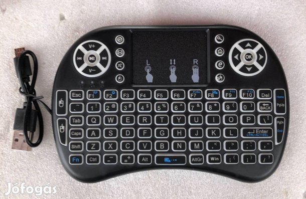 Vezeték nélküli Mini billentyűzet touchpad USB stick csatlakozás