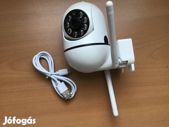 Vezeték nélküli biztonsági kamera színes éjszakai látással, kamerával,