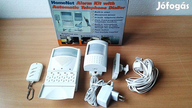 Vezeték nélküli bővíthető riasztó szett, beépített telefonhívóval