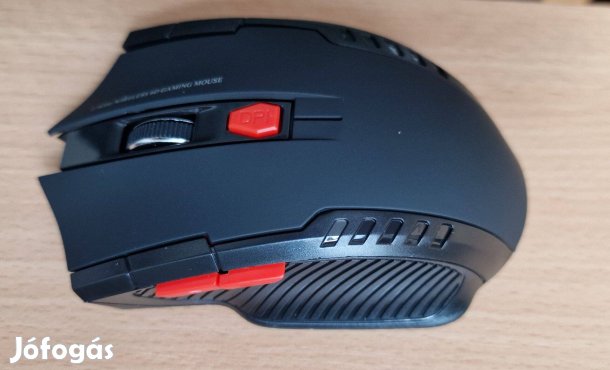 Vezeték nélküli ergonómikus 6 gombos optikai egér gamer egér 1600 DPI