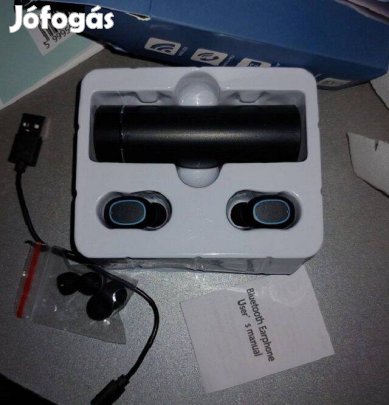 Vezeték nélküli fülhallgató+töltőtok új