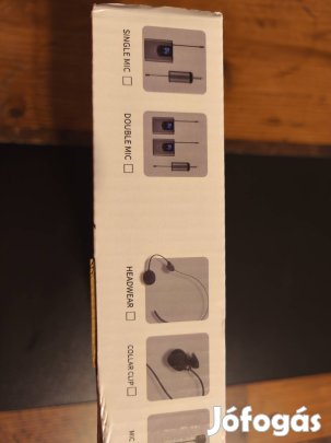 Vezeték nélküli lavalier mikrofon szett telefonhoz - vlog / videó