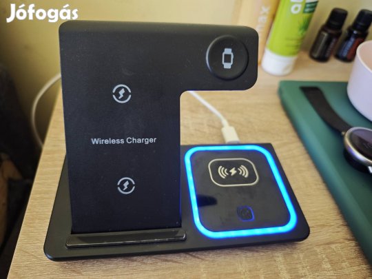Vezetek nélküli qi töltőpad, telefon,bluetouth fulhallgato,okosora