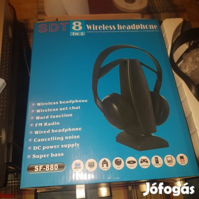 Vezeték nélküli sztereó fejhallgató, profi monitor, Hi-Fi és basszus e