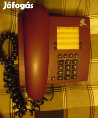 Vezetékes nyomógombos telefon,hibátlan,bordó színbenolcsón!/20