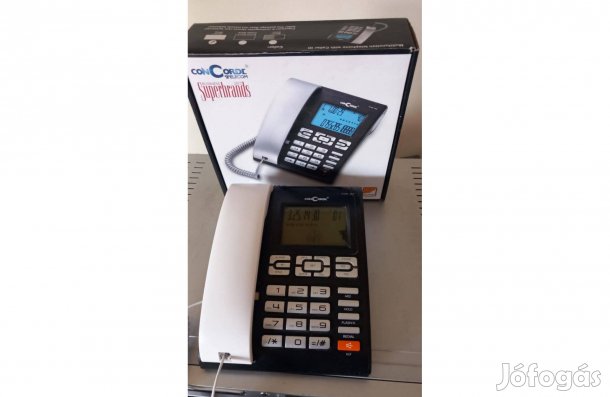Vezetékes telefon, kihangosítható. Concorde tipus