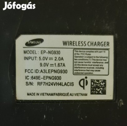 Vezetéknélküli töltő Samsung 