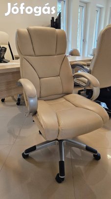 Vezetői forgószék vajszínű bőr