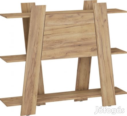 Via-823 tölgy könyvespolc