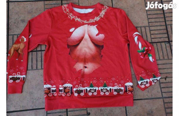 Vicces karácsonyi pulóver M L