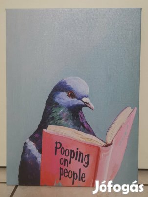 Vicces vászonkép 30×40 cm Új