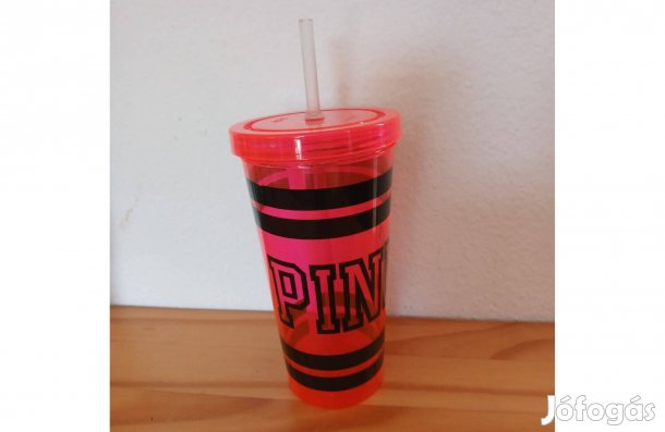 Victoria's Secret Pink pohár szívószállal eladó!