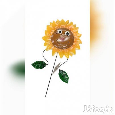 Vidám Napocska leszúrható kerti dísz 67 cm, kültéri dekoráció