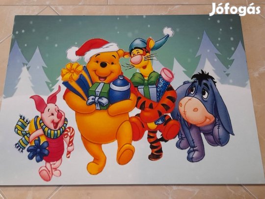 Vidám falikép. 50x70 cm. Stabil fakereten