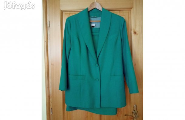 Vidám zöld színű Retró kosztüm 40-es méret őszi-tavaszi