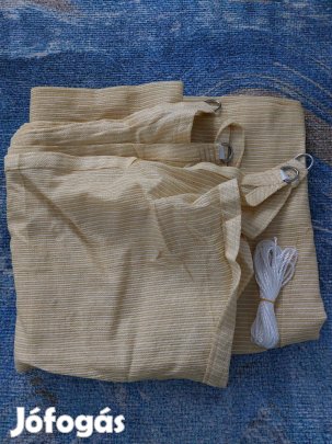 Vidaxl 2x4 m négyszögletes bézs HDPE napernyő