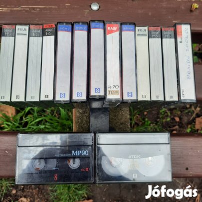 Video 8. 8mm,90 perces hs kazettea gyüjtemény.