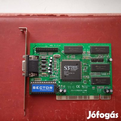Video kártya , S 3 Virge , PCI , használt , működik