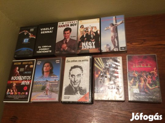 Video kazetta VHS filmek 1.5e Ft / db