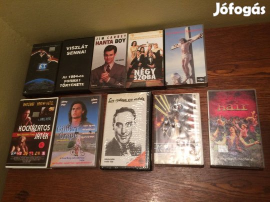 Video kazetta VHS filmek 1.5e Ft / db