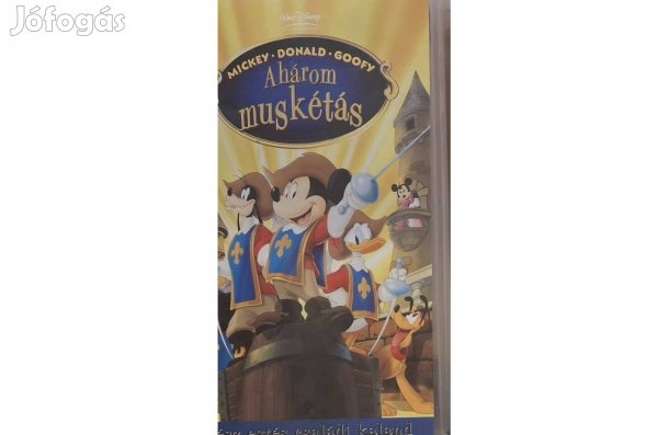 Video kazette (VHS) Mikey Egér A három muskétás