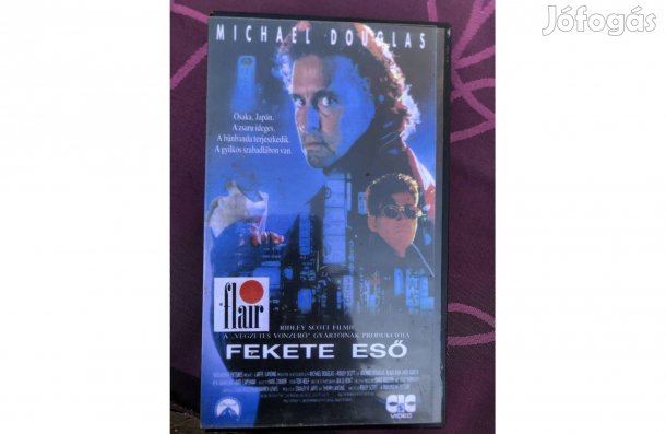 Videókazetta,VHS :Fekete eső 1800 ft