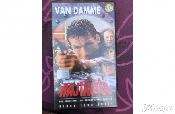 Videókazetta ,Vhs:Van Damme:Rajtaütés 1500 Ft