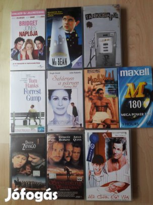 Videokazetták eladóak