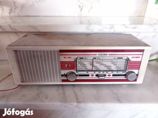 Videoton RA 2103 Szatmár típusú elektroncsöves rádiókészülék