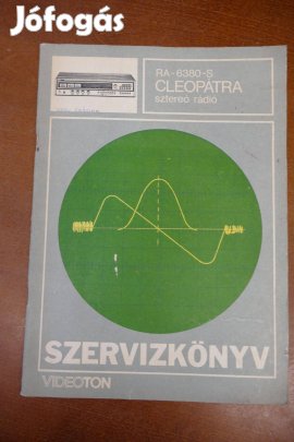 Videoton RA-6380-S Cleopátra sztereó rádió szervízkönyv