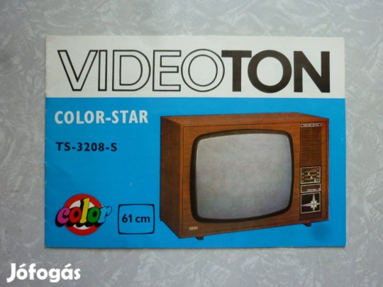 Videoton color star tévé prospektus eladó