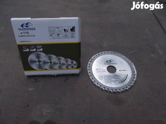 Vidia 115mm keményfém lapkás Fa fűrésztárcsa kis flexre -új-