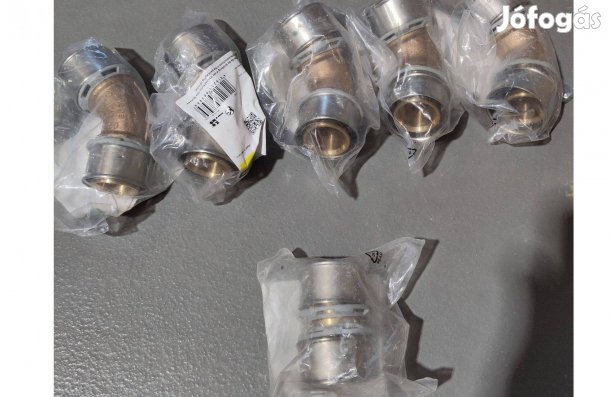 Viega Pexfit Pro 50-es prés idomok (5×45° könyök + toldó) új