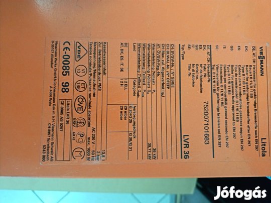 Viessmann Litola 36 kW gázkazán