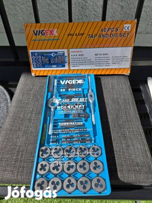 Vigex 40 részes menetfúró és menetmetsző készlet M3-M12 Debrecen